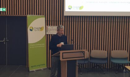 Antoine Cornuéjols (Alliance H@rvest) intervient au séminaire des 10 ans de la chaire AgroTIC